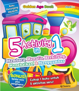Buku WipeClean Anak Golden Age Book 5 Activity in 1 Bonus Spidol