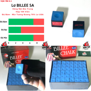 [THỊNH TÂM] Hộp 144 Viên Lơ Bida BILLEE Cao Cấp 5A Hàng Nội Địa Trung Mịn - Ít Bụi - Bám Cơ [ Hộp Lơ BILLEE 5A ]