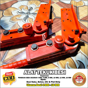 (TERLARIS) ALAT TEKUK BESI BETON Penekuk Besi Pembuat Begel Cakar Ayam Besi Beton Nako Ulir Plat Strip Ukuran 4 6 8 10 12 14 16 MM (ORIGINAL BERGARANSI)