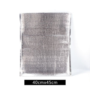 กล่องข้าวกลางวันบาร์บีคิวถุงใส่น้ำแข็งแบบพับได้กล่องความร้อนฟอยล์อลูมิเนียมถุงรักษาอุณหภูมิเค้กอาหารแบบพกพากระเป๋าเก็บความเย็นขนาดใหญ่แบบพับได้