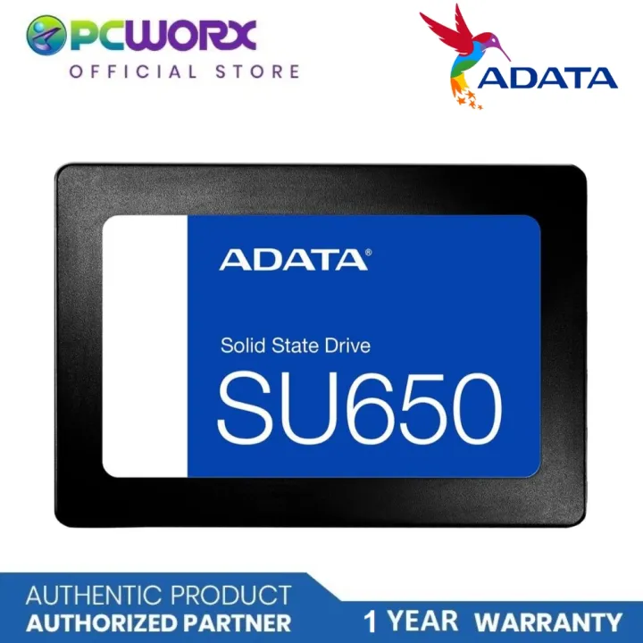 Adata SU650 SATAIII 3D NAND SSD AD-ASU650SS-1TT-R Adata 120GB  240GB 480GB 512GB 1TB SSD SATA III Adata Solid State Drive SSD