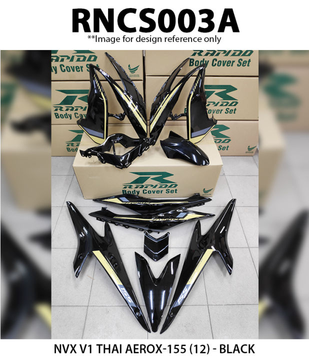 Rapido Cover Set Assembly Nvx V Thai Aerox Sticker Tanam Lazada