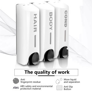 350Ml Soap Dispenserฝักบัวอาบน้ําแบบติดผนังที่กดแชมพูที่ใส่สบู่เหลวอุปกรณ์ห้องน้ํา Single/Double/Triple