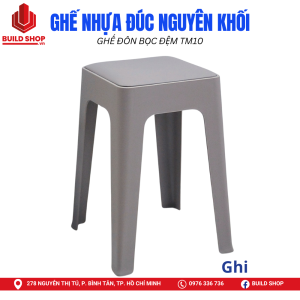 Ghế Đôn Bọc Đệm TM10 Chất Liệu Nhựa PP Nguyên Sinh Bền Bỉ Lớp Đệm Được Nhập Khẩu Êm Ái