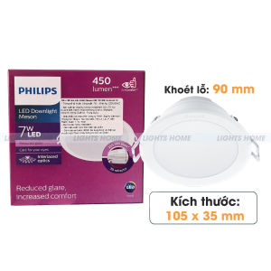 Đèn LED âm trần PHILIPS MESON IO chống chói - Tán quang dạng lưới tốt cho mắt