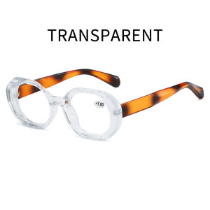 FYFS +50 +75 +125 +175 +275 New Anti-blue Light Glasses Female Japanese and Korean Personality Irregular Polygonal Frame Mens Presbyopia Glasses High-definition Reading Glasses