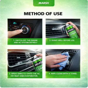 Marsh Air-Conditioner Cleaner Powerful Air-Condition Antibacterial Disinfectant Odor Effective Air