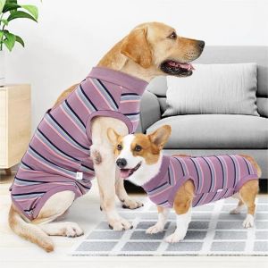 QEFEE Thickened Dog Surgery Recovery Suit Comfortable Soft Warm Postoperative Clothes Lightweight Breathable Neuter Anti-Lick Suit For Small Medium Large Dog