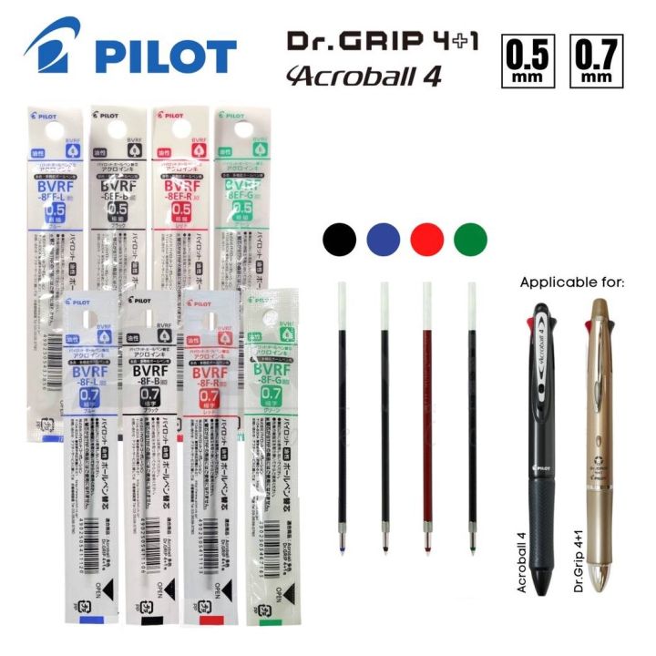 Ruột mực bút bi gốc dầu thay thế bút Pilot Dr Grip hoặc Acro ball
