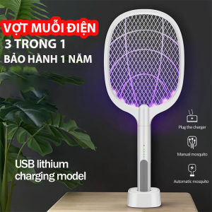 Vợt muỗi điện thông minh 3 trong 1 - bảo hành 1 năm