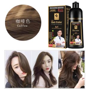Pastsky 3 Trong 1 Thuốc nhuộm tóc Dầu Gội Màu Tự Nhiên Dầu Gội Đen Thuốc nhuộm tóc Bao gồm Trắng Nhà Máy Tóc Thuốc nhuộm tóc Kem Tự Làm Rửa Chết Chăm Sóc 500Ml