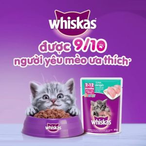 Pate Vị Cá Ngừ Cho Mèo Con Whiskas Junior Tuna 85g - iPet Shop