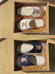 [Free Shipping] 2025 New Four-Season Cartoon Linen Slippers For Women Silent Non-Slip Sweat-Absorbing Breathable Indoor Cotton-Linen Slippers For Couples In Summer