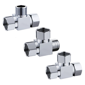 Metal Pipe Fitting Thickening Water Pipe Connector Heavy Duty Tees Pipe Fitting for Home & Industrial Plumbing Need
