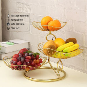 [Mới ]Khay đựng bánh kẹo hoa quả 3 tầng trang trí bàn ăn nhà bếp-đĩa đựng hoa quả decor bàn trà nhà hàng khách sạn
