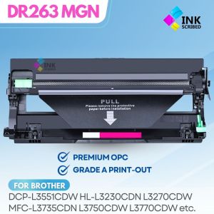 INKSCRIBED DR263 DR-263 Compatible Drum Kit for Brother HL-L3230CDN HL-L3270CDW DCP-L3551CDW MFC-L3750CDW MFC-L3770CDW Printer