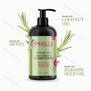 Mielle Organics Rosemary Mint Strengthening Conditioner (355ml) balance of strength and moisture to improve the overall condition of the hair and scalp