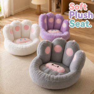 Momos life Floor Sofa Cushion Cat Paw Seat Pad Tatami Style Soft PP Cotton Filled Zipper Cover Washable