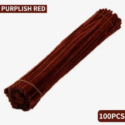 100Pcs DIY Multicolour Fuzzy Twisted Stick Craft Flower Chenille Stem Childrens Handmade DIY Toy