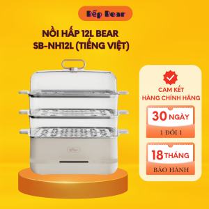 Nồi Lẩu Hấp Bear 215L Hấp Cá Hấp Gà Nguyên Con Lẩu Hấp Đa Năng Bản Tiếng Việt Bảo hành 18 Tháng