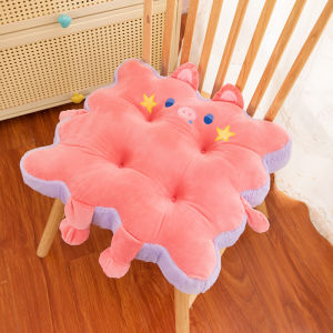 เบาะรองนั่ง เบาะและนั่งพิง รูปน้องสัตว์มีขา ขนาด 44*44cm. เบาะรองนั่งเก้าอี้ นุ่มมาก ขายส่ง