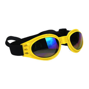Dog Goggles Medium Large Breed Dog Sunglasses Adjustable Straps UV Protection Eyewear for Dog Puppy Outdoor Riding Driving