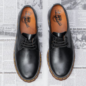 Sepatu Boots Docmart Wanita Low Boot Casual Kulit 3 Hole