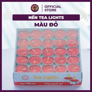 Nến Tealight cháy 2 giờ không mùi Nến viên tròn - Đồ Cúng Việt