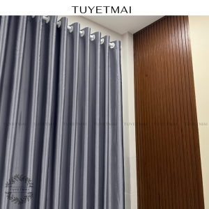 TM04 - Rèm cửa sổ rèm phòng ngủ màn che phòng - Màu xám bạc ánh tím