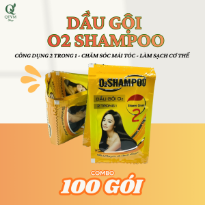 COMBO 100 Gói - Dầu tắm gội O2 SHAMPOO (2 IN 1)