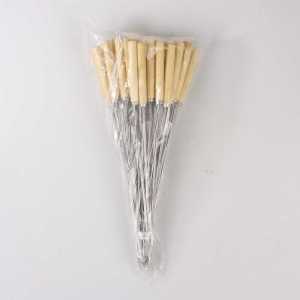 HALOJAJU Alat Tusuk Sate Barbeque Stainless Steel Reusable 50 PCS