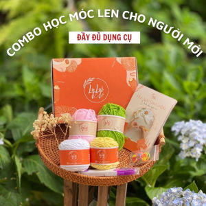 Set Móc Len Dành Cho Người Mới Bắt Đầu LYLYCRA Bộ Móc Len Cao Cấp Kèm Video Hướng Dẫn Cơ Bản Với Đầy Đủ Dụng Cụ Móc Len