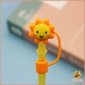 Digeo Straw Cap Silicone Dust-proof Plug Glass Tea Milk Straw Splash-proof Lid