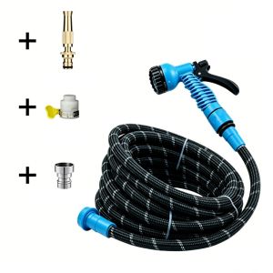 KIDS COY 7 Functions Garden Hose with Spray Nozzle 5-30M Non-Clogging Automatic Watering Misting Kit Efficient Flexible Irrigation Sprayer Watering Flowers
