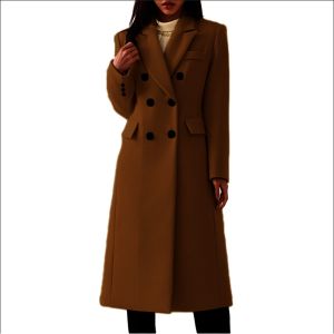 LZD  New Autumn and Winter Simplicity Womens Woolen Coat 2023 European and American Trench Coat Womens Long Overcoat