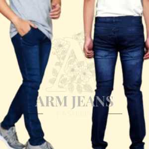 Celana jeans melar pensil panjang slimfit pria dewasa