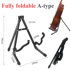 electric guitar stand holder Adjustable Guitar Folding A-Shape Frame Three feet guitar stand rack