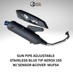 SUN PIPE ADJUSTABLE STAINLESS BLUE TIP W SENSOR & COVER