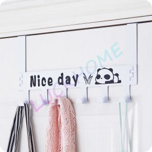Gantungan Baju Tempel Pintu Minimalis HOOK  NICE DAY  Belakang Pintu Tanpa Paku Kuat 6 Kaitan Gantungan Baju Hook