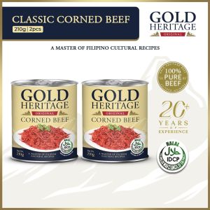 Gold Heritage Corned Beef 210g - Pack of 2 Grocery Set Package Canned Goods Canned Meat