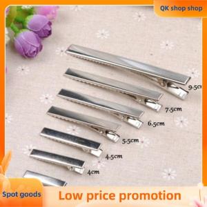 ✨QK shop✨ 50PCS Fashion Silver Flat Metal Hair Clips Prong Flat Hair Clips Metal Hairpin