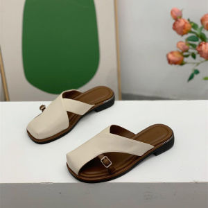 Internet Celebrity Fashion Soft-soled Slippers Womens Summer Wear Casual and Versatile Roman Beach Shoes Temperament Baotou