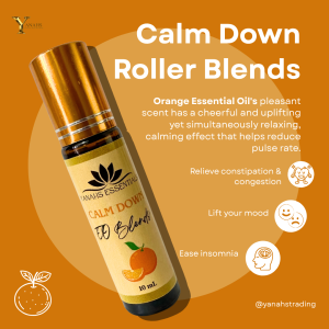 Aromatherapy Roller Blend 10ml – Relieves Stress Fatigue Headache & Dizziness
