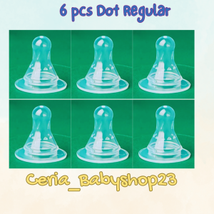 12Pcs Karet Dot Bayi Botol Pretty Baby Reguler Bahan Silikon Elastis Bisa Direbus Aman Sudah BPA Free