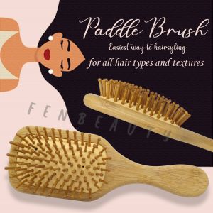 JEUNE FEN Sisir Kayu Paddle Hair Brush: Pijat Rambut Premium Cocok Semua Jenis Rambut