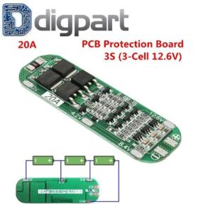 BMS Protection Board 12.6V 3S 20A 18650 Li-ion Lithium Battery Charger