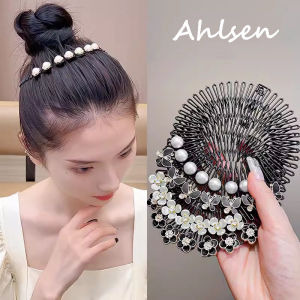 Mới cổ điển Lược chải tóc hoa Clip thời trang băng đô co giãn mũ nón