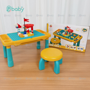Bộ bàn ghế lắp ráp 63 chi tiết đa chức năng cho trẻ em TiiBaby