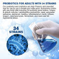 Coolkin Probiotics - 100 Billion CFU - 34 Strains to Improve Mood and Relieve Digestive Discomfort, 120 Dietary Capsules. 