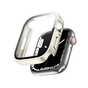 Case for Apple Watch 8 7 Cover Tempered Glass Film Screen Protector Bumper Frame for I watch Series 8 7 6 se 5 4 41mm 45mm 40mm 44mm